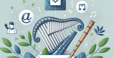 Vennlig kundeserviceillustrasjon med panfløyter, e-postikon og telefon på et lyst, profesjonelt bakgrunnsbilde